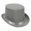 Satin Sleek Top Hat - Gray -Bulk Party Supplies Shop 60839 GR
