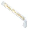 Glittered Happy 70th Birthday Satin Sash -Bulk Party Supplies Shop 60885 70