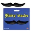 Halloween Hairy 'stache - Black - Self-adhesive -Bulk Party Supplies Shop 60891 BK