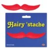 Halloween Hairy 'stache - Red - Self-adhesive 13 Halloween Hairy 'stache - Red - Self-adhesive -Bulk Party Supplies Shop 60891 R