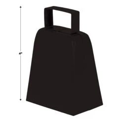 Party Cowbells - Black 9 Party Cowbells - Black -Bulk Party Supplies Shop 60939 BK i5