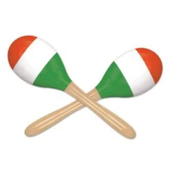 Fiesta Red, White & Green Maracas (2 Per Package)