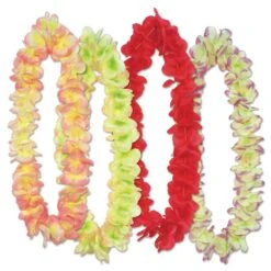 Luau Party Aloha Floral Leis (4 Per Package)