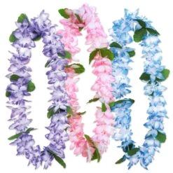 Luau Party Island Floral Leis (3 Per Package)
