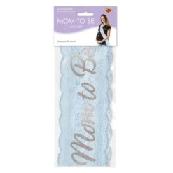 Mom To Be Lace Sash - Light Blue 5 Mom To Be Lace Sash - Light Blue -Bulk Party Supplies Shop 60990 B i3 33097be6 b8b4 4df0 aa83 1fe1a39cfd1b