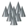 Foil Cone Hat - Silver 2 Foil Cone Hat - Silver -Bulk Party Supplies Shop 66002 S