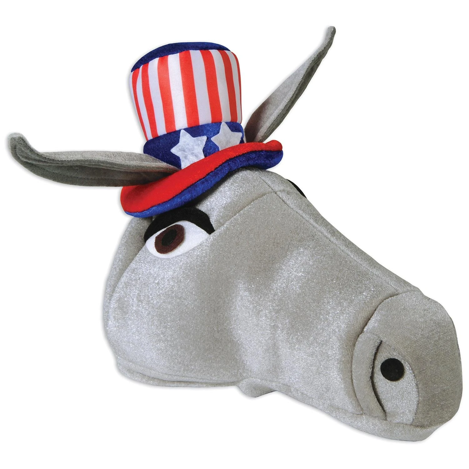 Plush Patriotic Donkey Hat 1 Plush Patriotic Donkey Hat