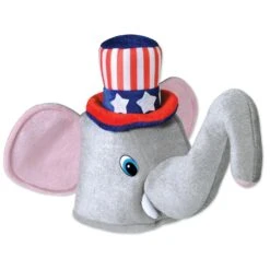 Plush Patriotic Elephant Hat