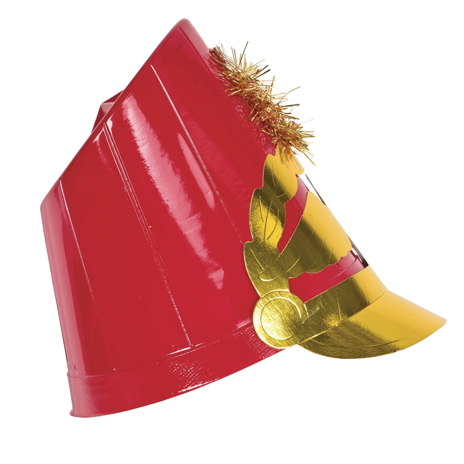 Christmas Plastic Drum Major Hat Red (12 Per Case) 4 Christmas Plastic Drum Major Hat Red (12 Per Case) - Image 4