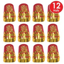 Christmas Plastic Drum Major Hat Red (12 Per Case) 13 Christmas Plastic Drum Major Hat Red (12 Per Case) -Bulk Party Supplies Shop 66135 R i7 i1