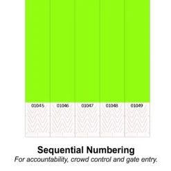 Solid Color Neon Lime Party Wristbands (600 Per Case) 9 Solid Color Neon Lime Party Wristbands (600 Per Case) -Bulk Party Supplies Shop 66175 NL i1 1