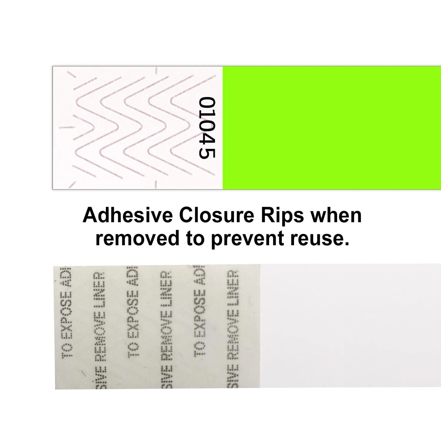 Solid Color Neon Lime Party Wristbands (600 Per Case) 2 Solid Color Neon Lime Party Wristbands (600 Per Case) - Image 2