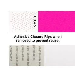 Solid Color Neon Pink Party Wristbands (600 Per Case) -Bulk Party Supplies Shop 66175 NP i1