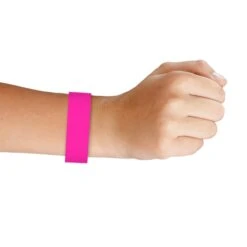 Solid Color Neon Pink Party Wristbands (600 Per Case) -Bulk Party Supplies Shop 66175 NP i2