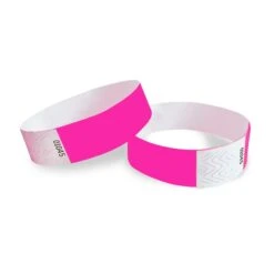 Solid Color Neon Pink Party Wristbands (600 Per Case) -Bulk Party Supplies Shop 66175 NP i4