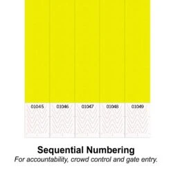 Solid Color Yellow Party Wristbands (600 Per Case) -Bulk Party Supplies Shop 66175 Y i1 1