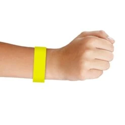 Solid Color Yellow Party Wristbands (600 Per Case) -Bulk Party Supplies Shop 66175 Y i2