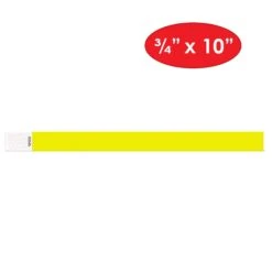 Solid Color Yellow Party Wristbands (600 Per Case) -Bulk Party Supplies Shop 66175 Y i5