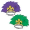 Mardi Gras Fleur De Lis Tiara -Bulk Party Supplies Shop 66224 25