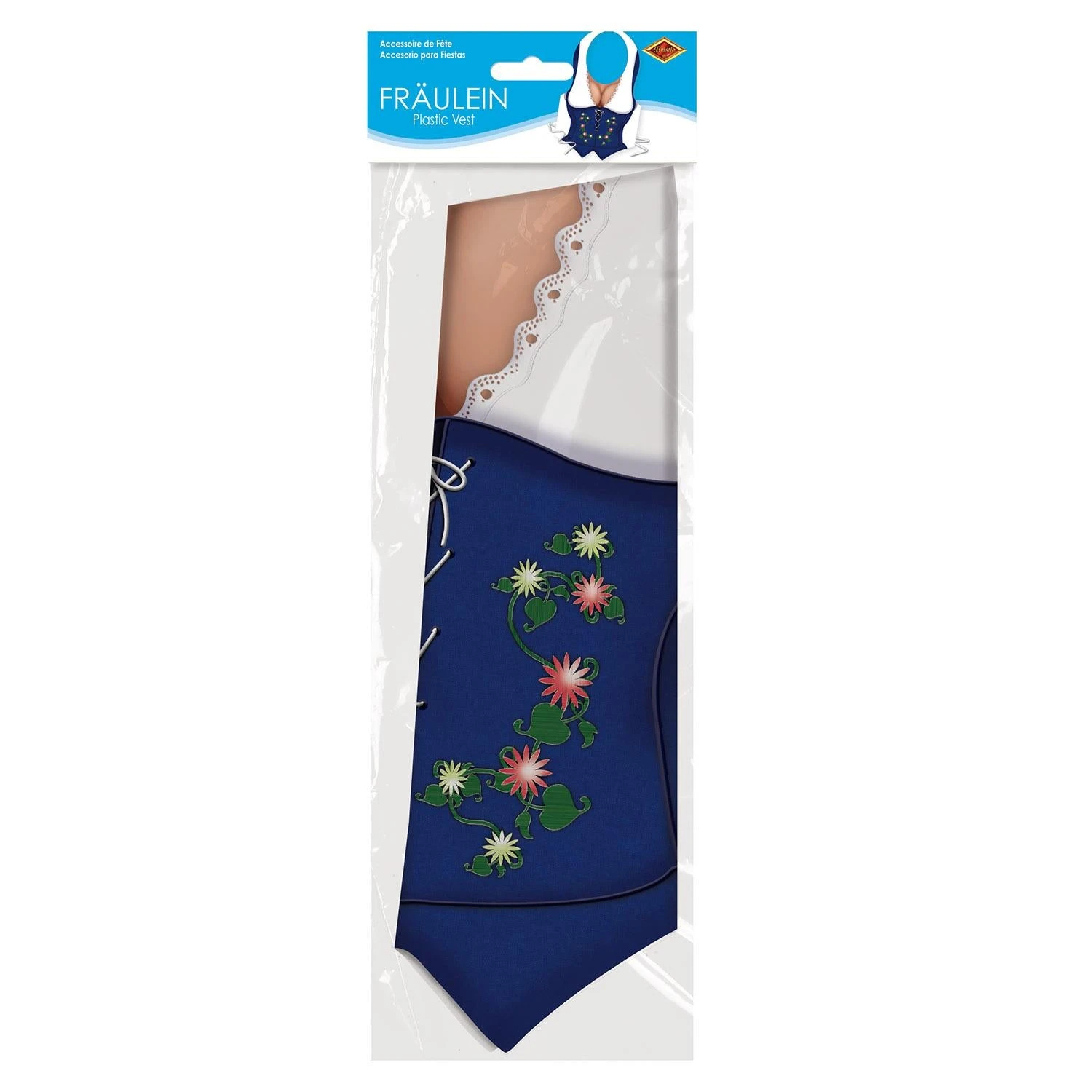 Oktoberfest Packaged Plastic Fraulein Vest 2 Oktoberfest Packaged Plastic Fraulein Vest - Image 2