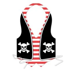 Packaged Plastic Pirate Vest