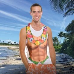 Luau Party Packaged Plastic Hula Hunk Vest -Bulk Party Supplies Shop 66251 i2 1