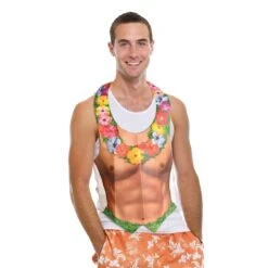 Luau Party Packaged Plastic Hula Hunk Vest -Bulk Party Supplies Shop 66251 i2