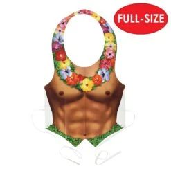 Luau Party Packaged Plastic Hula Hunk Vest -Bulk Party Supplies Shop 66251 i5