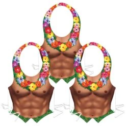 Luau Party Packaged Plastic Hula Hunk Vest -Bulk Party Supplies Shop 66251 i7
