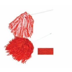 Red Poly Pom Poms 512 Strand (144 Per Case)