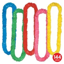 Luau Party Soft-Twist Poly Leis, Assorted Colors (144 Per Case) -Bulk Party Supplies Shop 66355 144 i4 0dadf701 57fa 41ef 9bad 211ce53c4a3b