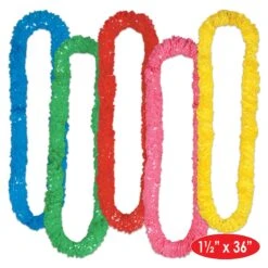 Luau Party Soft-Twist Poly Leis, Assorted Colors (144 Per Case) -Bulk Party Supplies Shop 66355 144 i5 2c36048a 3bfc 4b07 9616 fe7f00d0e136