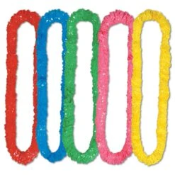 Luau Party Soft-Twist Poly Leis Assorted Colors (288 Per Case)
