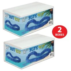 Luau Party Blue Soft-Twist Poly Leis With Labeled Box (One Box Of 50) 11 Luau Party Blue Soft-Twist Poly Leis With Labeled Box (One Box Of 50) -Bulk Party Supplies Shop 66355B50 i3 1