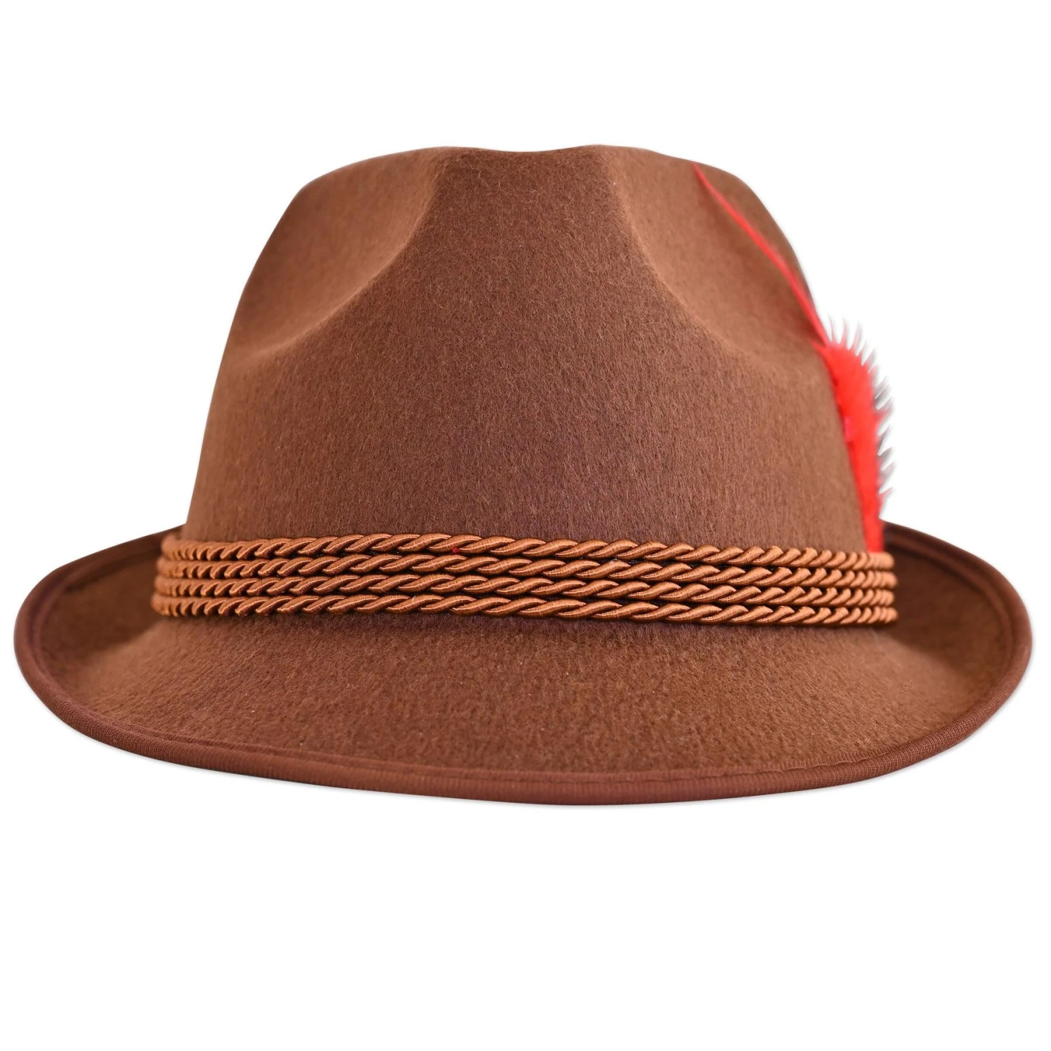 Oktoberfest Brown Alpine Hat (6 Per Case) 3 Oktoberfest Brown Alpine Hat (6 Per Case) - Image 3