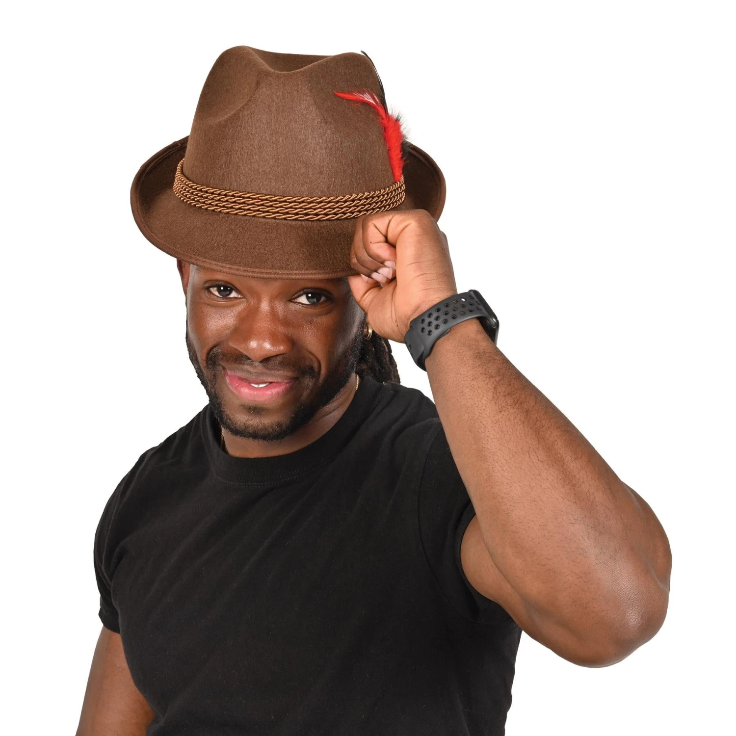 Oktoberfest Brown Alpine Hat (6 Per Case) 4 Oktoberfest Brown Alpine Hat (6 Per Case) - Image 4