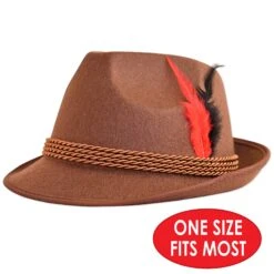 Oktoberfest Brown Alpine Hat (6 Per Case) 15 Oktoberfest Brown Alpine Hat (6 Per Case) -Bulk Party Supplies Shop 66512 i4 3