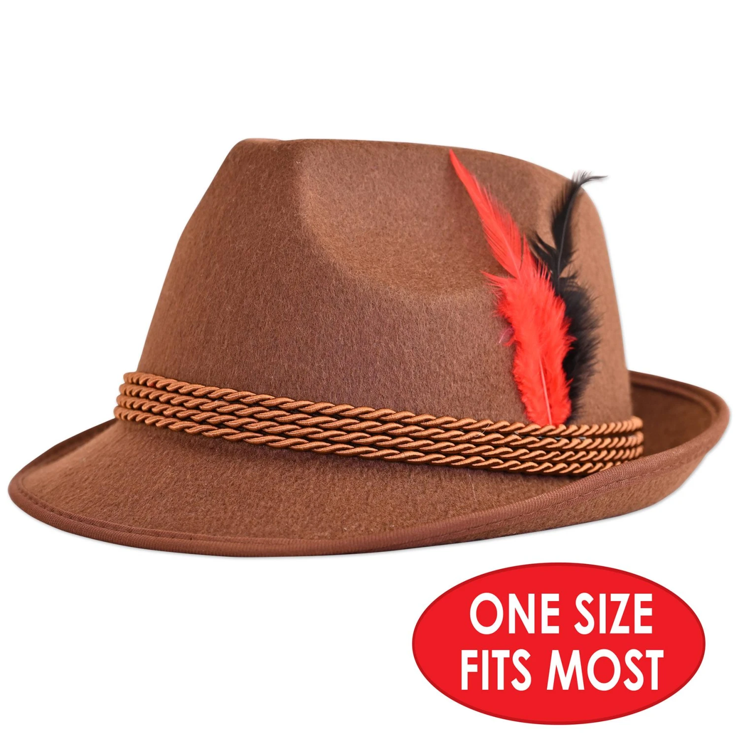Oktoberfest Brown Alpine Hat (6 Per Case) 8 Oktoberfest Brown Alpine Hat (6 Per Case) - Image 8