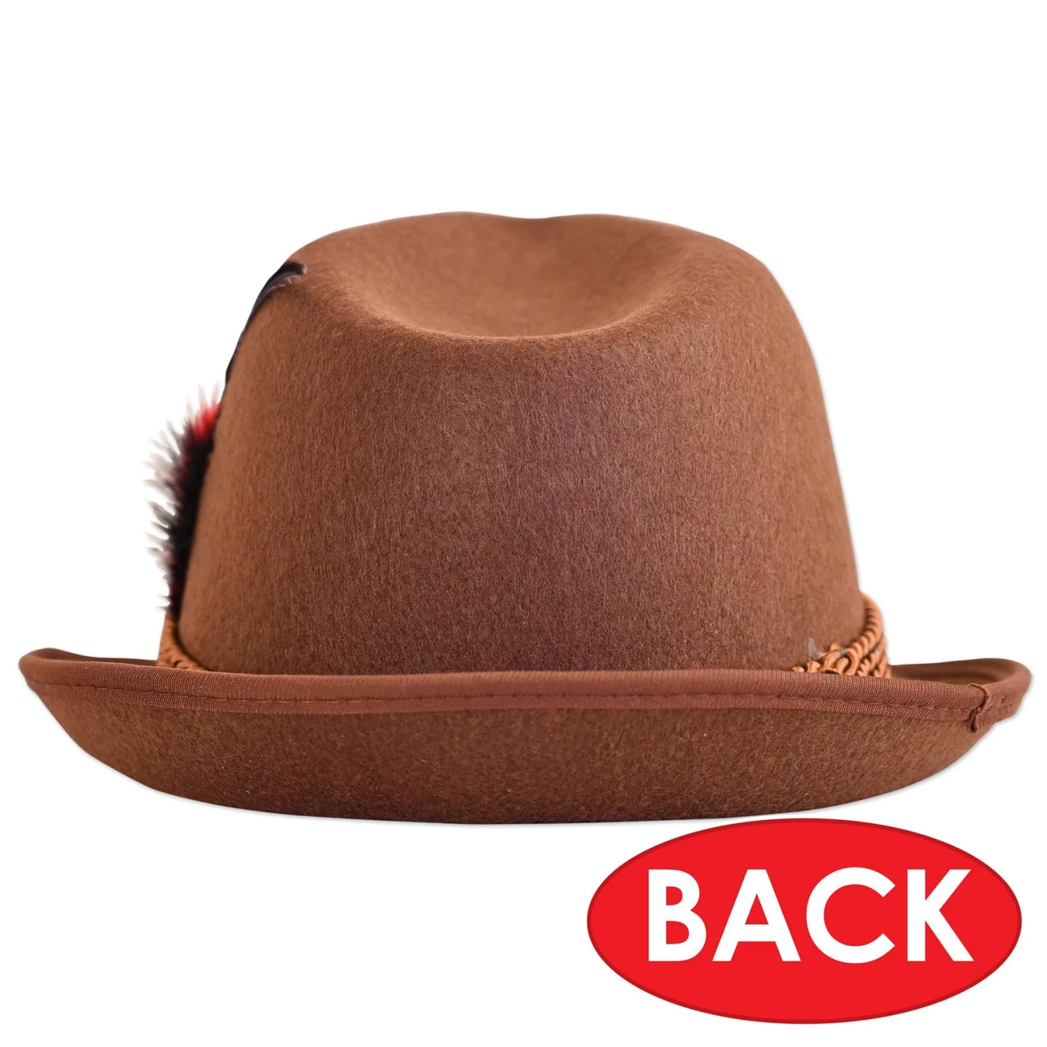 Oktoberfest Brown Alpine Hat (6 Per Case) 5 Oktoberfest Brown Alpine Hat (6 Per Case) - Image 5