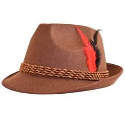 Oktoberfest Brown Alpine Hat (6 Per Case)