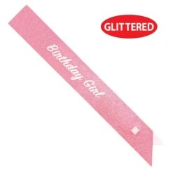 Birthday Girl Glittered Sash (1 Per Package) -Bulk Party Supplies Shop 66526 i4 birthday girl glittered sash