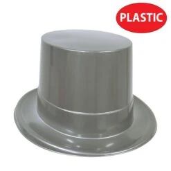 Silver Plastic Topper (Case Of 24) 6 Silver Plastic Topper (Case Of 24) -Bulk Party Supplies Shop 66624 S i4 silver plastic topper