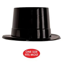 Black Plastic Topper (24 Per Case) -Bulk Party Supplies Shop 66624 i5