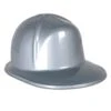 Silver Plastic Costume Construction Helmet (48 Per Case)