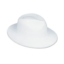 White Velour Fedora (24 Per Case)