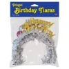 Packaged Happy Birthday Party Tiaras With Fringe (4 Per Package) -Bulk Party Supplies Shop 66884