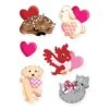 Valentine's Day Stickers (4 Sheets Per Package) -Bulk Party Supplies Shop 70023