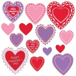 Valentine's Day Cutouts (14 Per Package)