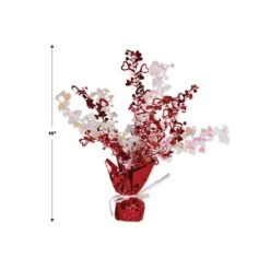 Valentine's Day Heart Gleam 'N Burst Centerpiece - Red & Opalescent -Bulk Party Supplies Shop 70805 i5