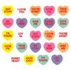 Valentine's Day Candy Heart Stickers (4 Sheets Per Package) -Bulk Party Supplies Shop 74005